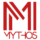 A imagem descrita é a logo da Revista Mythos